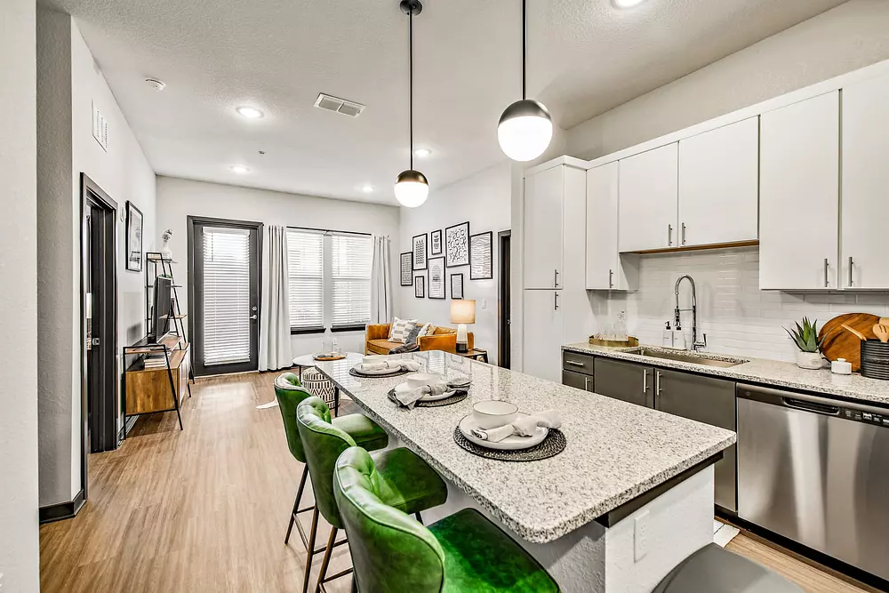 Kitchen1 at Livano Pflugerville apartments in Austin TX