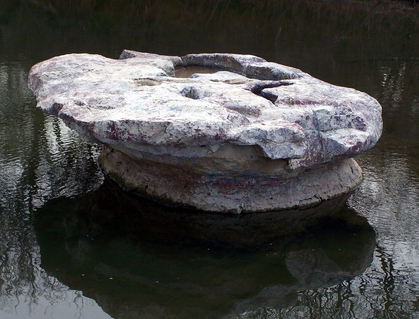 The historic round rock in Brushy Creek, Round Rock, Texas